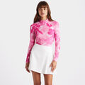 FLORAL CAMO TECH JERSEY QUARTER ZIP PULLOVER image number 3