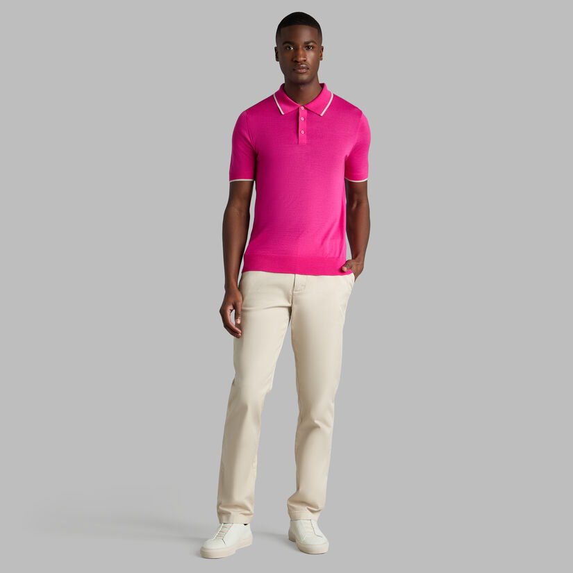 LTD RELEASE MERINO WOOL KNIT SWEATER POLO image number 3