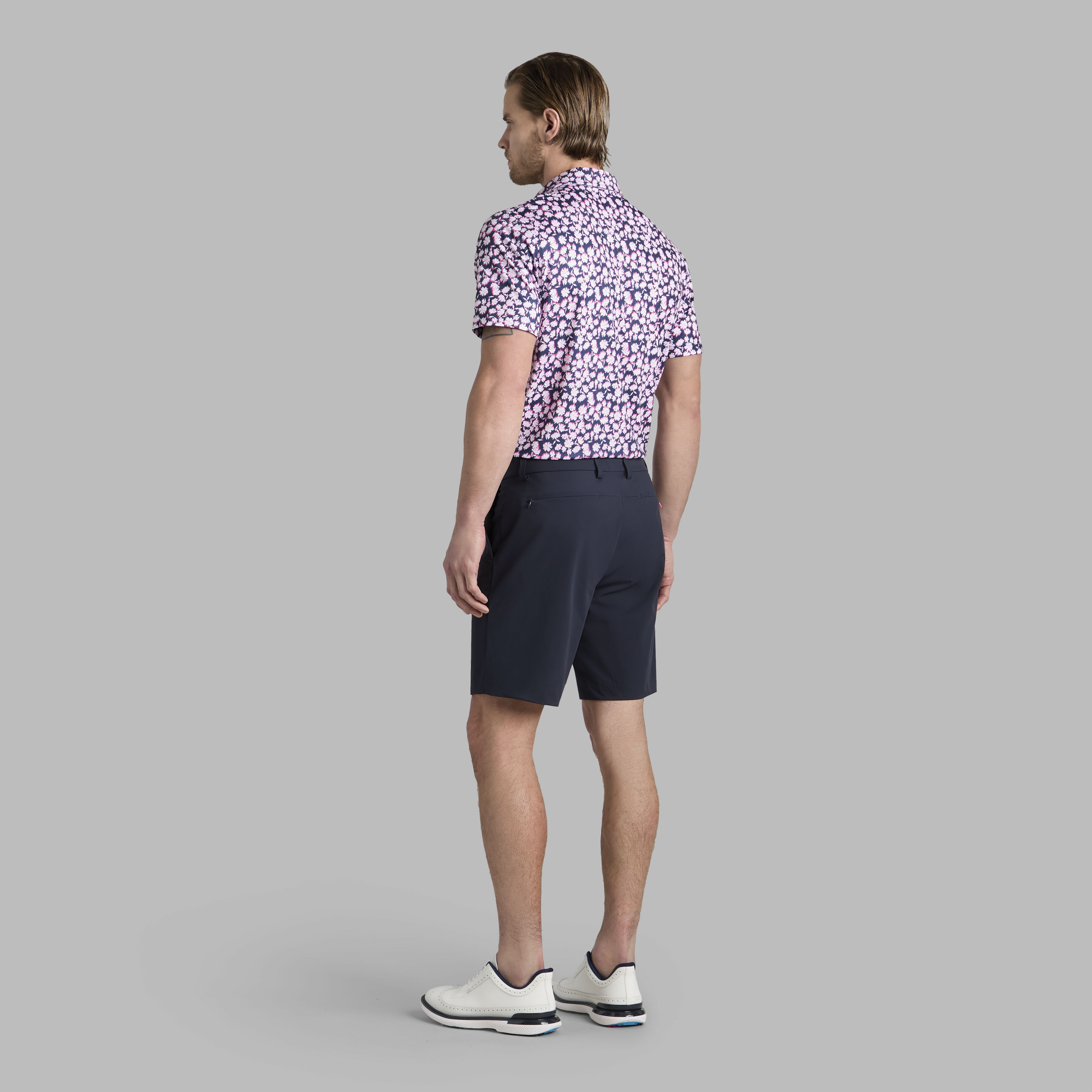 OPTIC FLORAL TECH STRETCH JERSEY POLO | MEN'S POLO SHIRTS