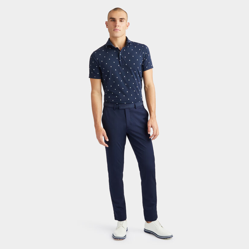 SKULL & T'S ICE NYLON MODERN SPREAD COLLAR POLO image number 4