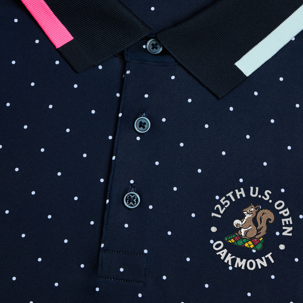 LTD RELEASE 2025 U.S. OPEN POLKA DOT TECH JERSEY POLO