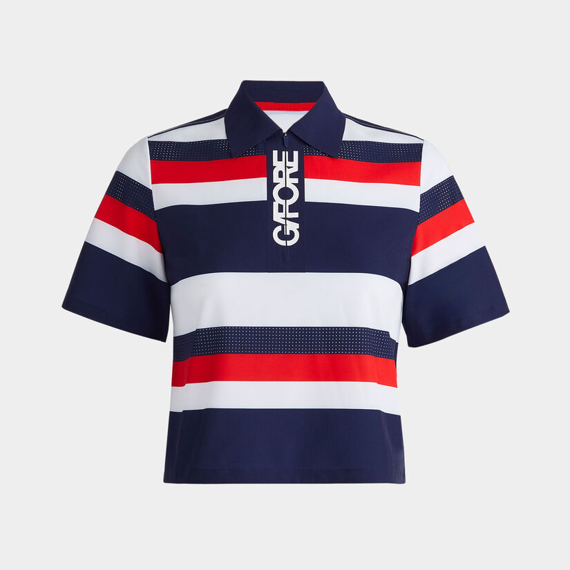 Polo shirts cropped sales