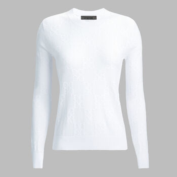 POINTELLE G CREWNECK SWEATER