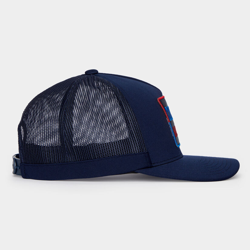 COCKTAIL HANDICAP INTERLOCK KNIT TRUCKER HAT image number 3