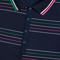 OFFSET STRIPE TECH PIQU&Eacute; SLEEVELESS POLO image number 5