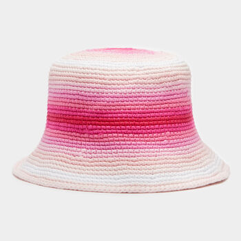 CIRCLE G'S OMBRÉ CROCHET BUCKET HAT