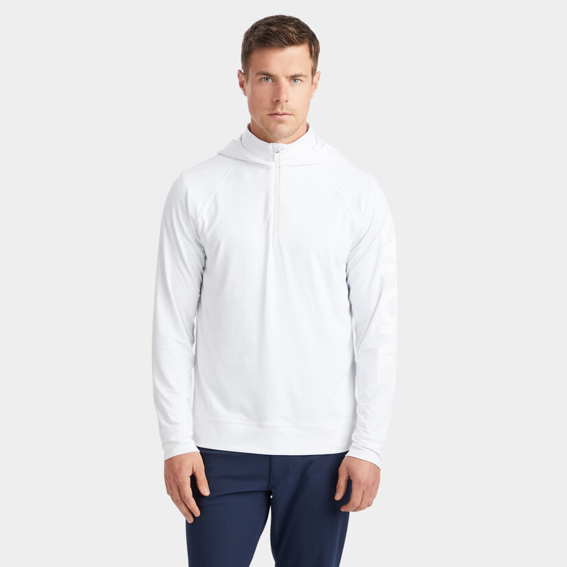 HOODED LUXE QUARTER ZIP MID LAYER image number 3