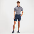 PERFORATED STRIPE RIB COLLAR TECH JERSEY SLIM FIT POLO image number 4