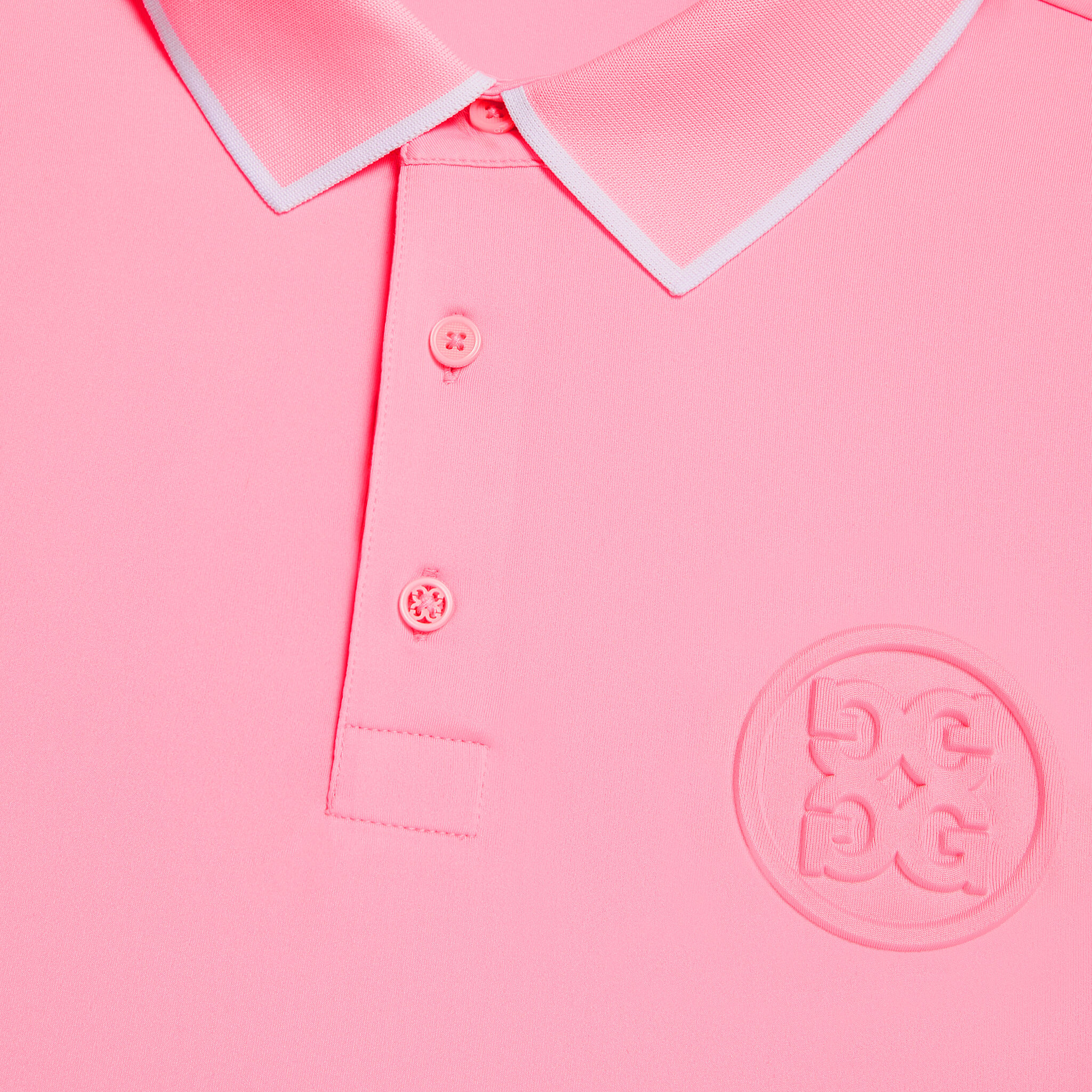 CIRCLE G'S EMBOSSED TECH JERSEY BANDED SLEEVE POLO |MEN'S POLO SHIRTS |  G/FORE