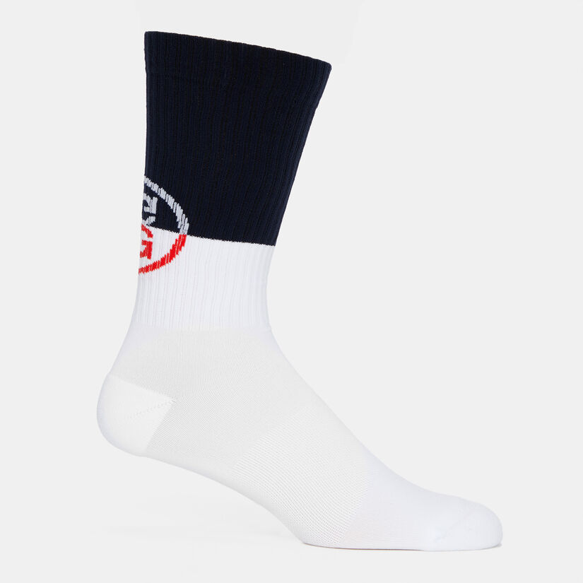 CIRCLE G RIBBED COMPRESSION CREW SOCK image number 1