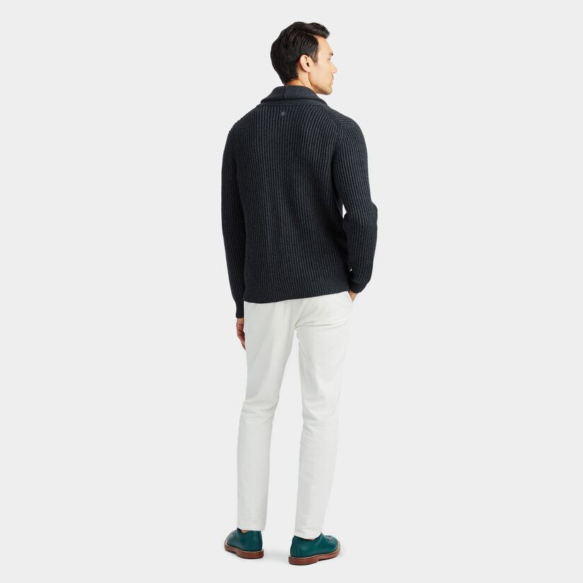 CASHMERE BLEND SHAWL COLLAR CARDIGAN image number 4