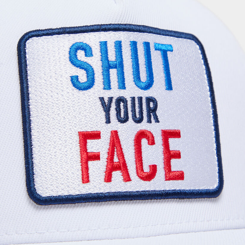 SHUT YOUR FACE STRETCH TWILL SNAPBACK HAT image number 6