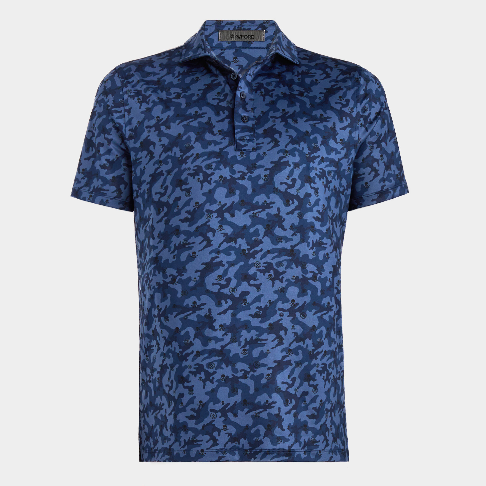 Camo polo golf shirt top
