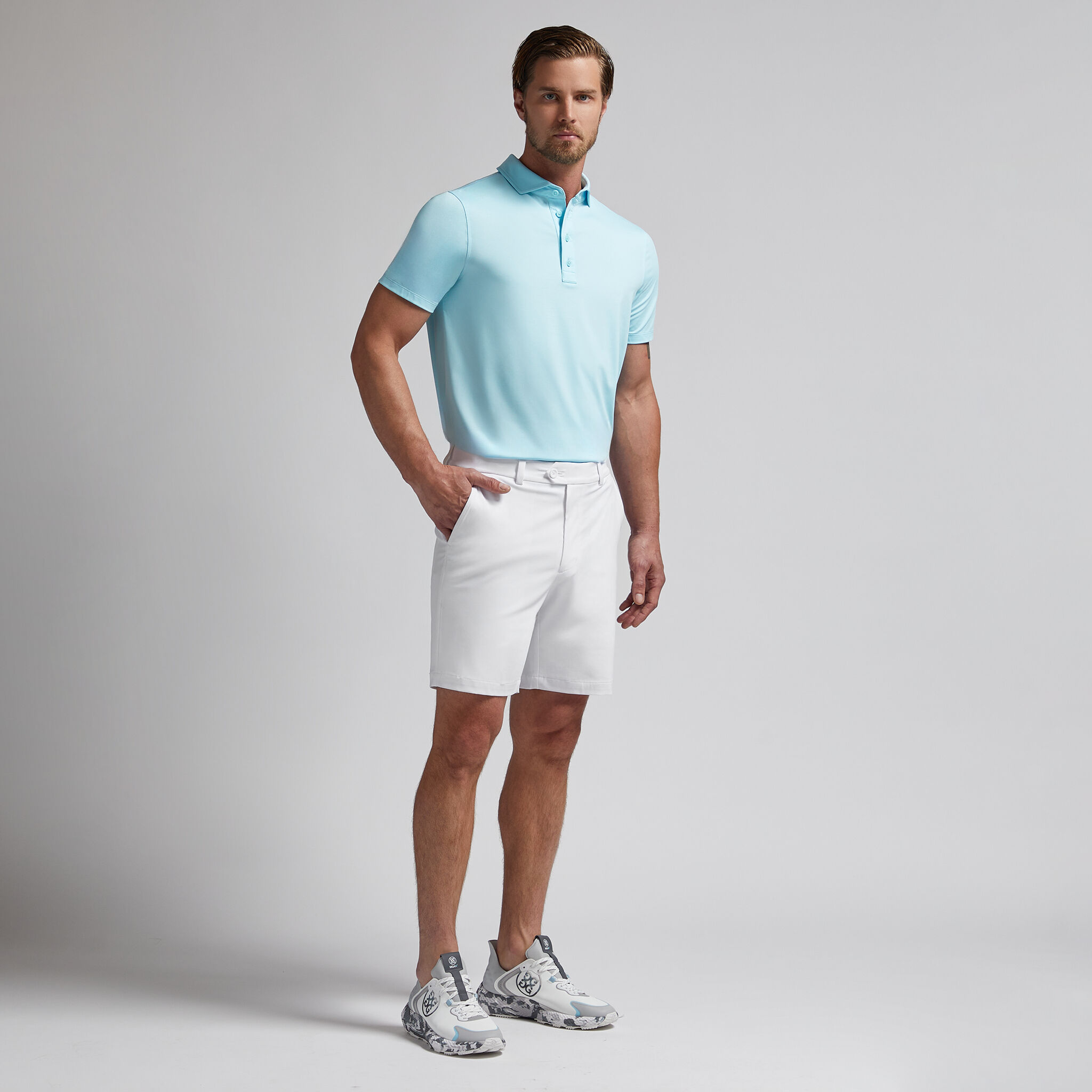 MÉLANGE ICE NYLON POLO | MEN'S POLO SHIRTS | G/FORE
