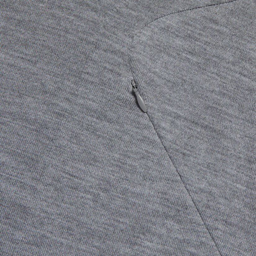 MERINO WOOL QUARTER ZIP POCKET SWEATER DRESS image number 6