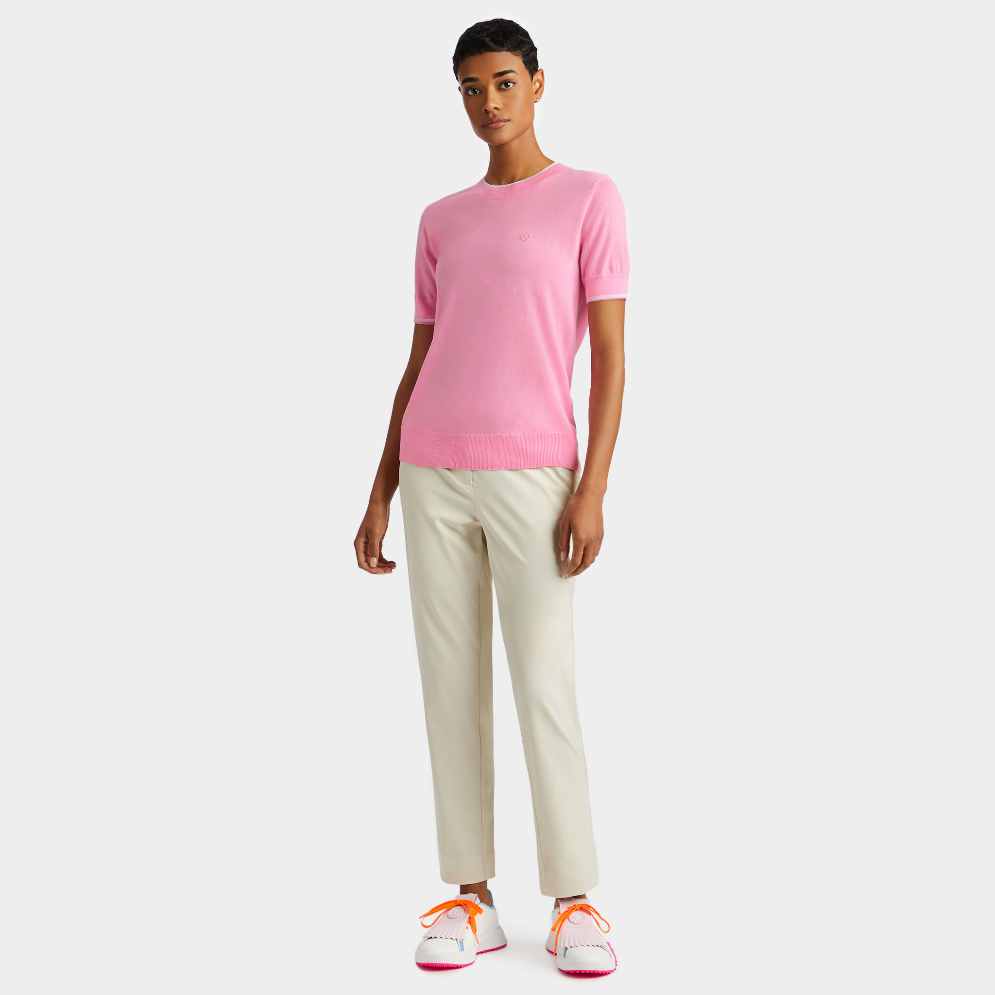 Merino wool top short sleeve shirt