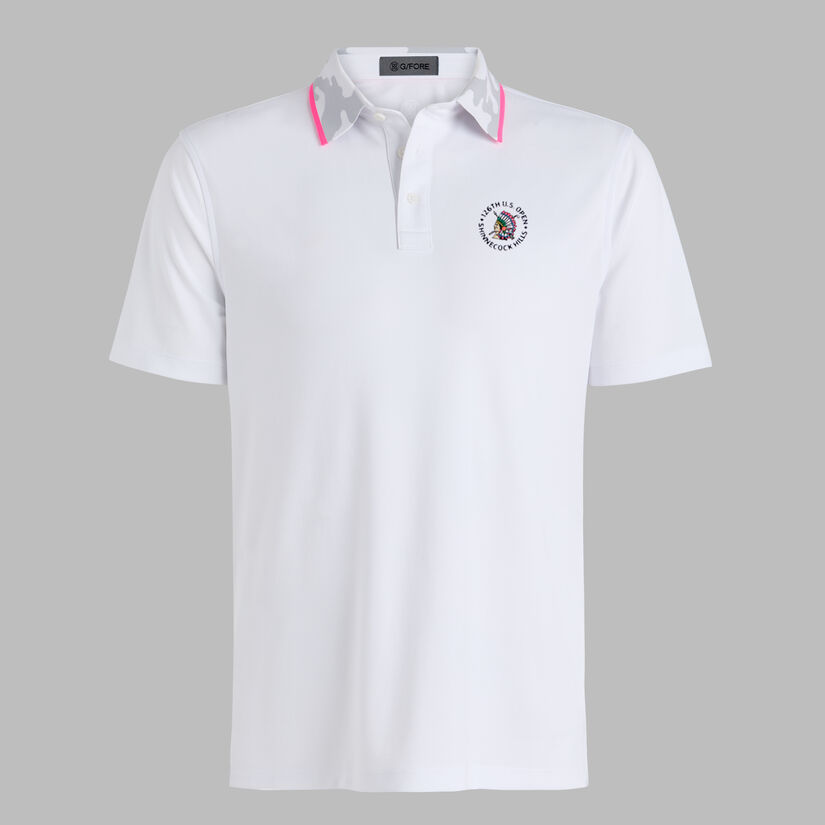 2026 U.S. OPEN CAMO COLLAR PERFORMANCE PIQU&Eacute; POLO image number 1