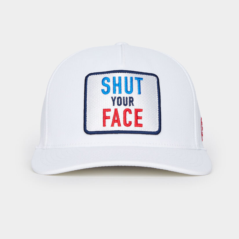 SHUT YOUR FACE STRETCH TWILL SNAPBACK HAT image number 2
