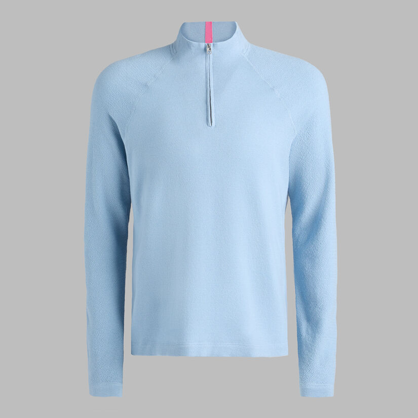 G/FORE MEN WIND BREAKER MERINO WOOL QUARTER ZIP PULLOVER