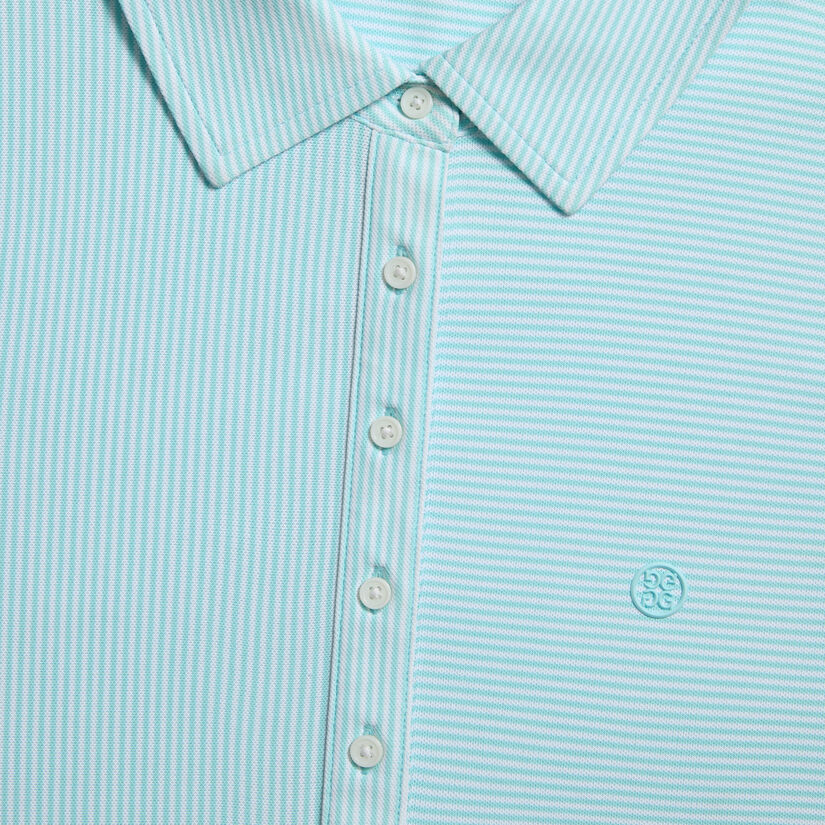 FEEDER STRIPE TECH PIQU&Eacute; SLEEVELESS POLO image number 5