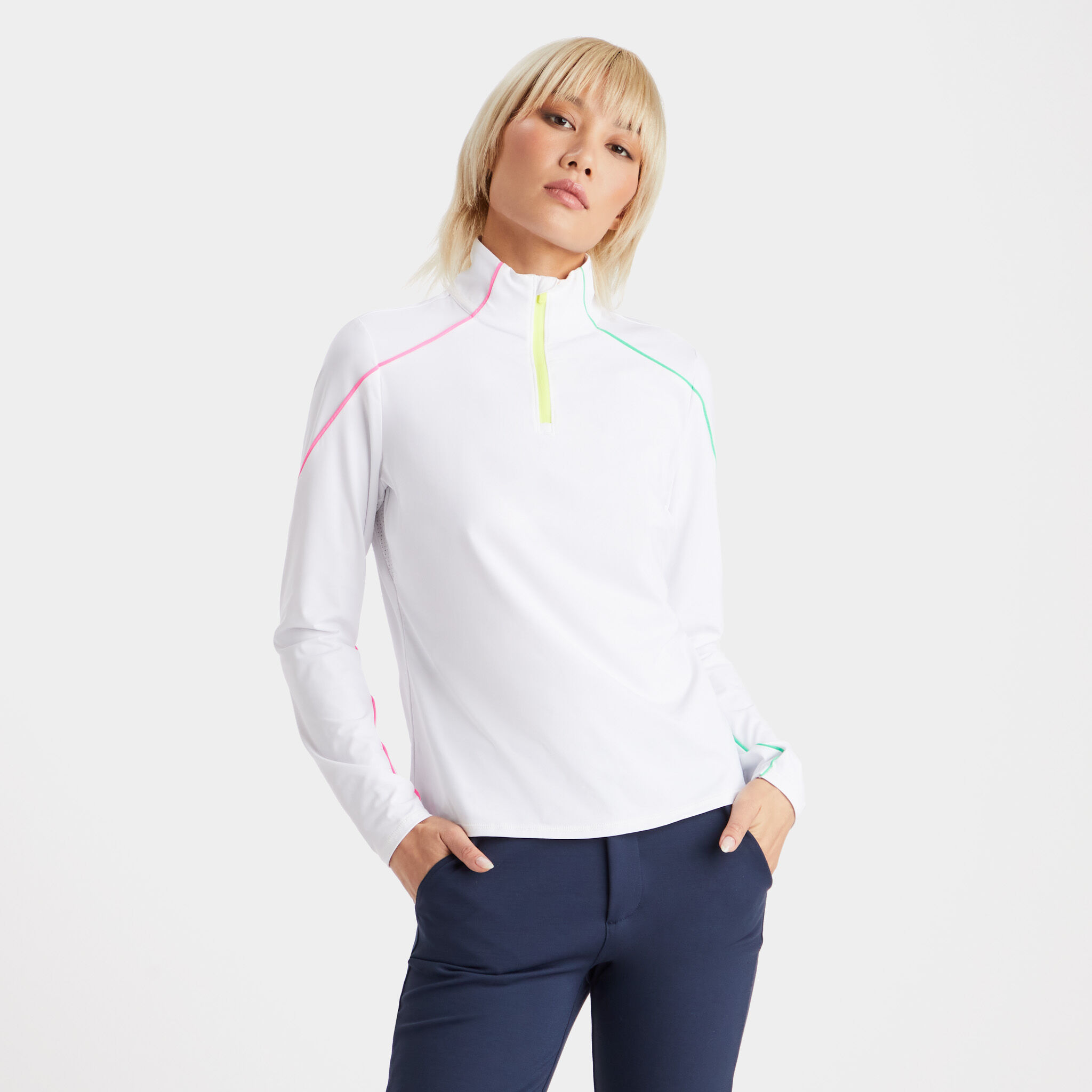 SUN SHIELD SILKY TECH NYLON QUARTER ZIP FIRST LAYER – G/FORE