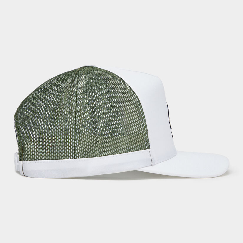 CAMO SKULL & TEES INTERLOCK KNIT TALL TRUCKER HAT image number 3