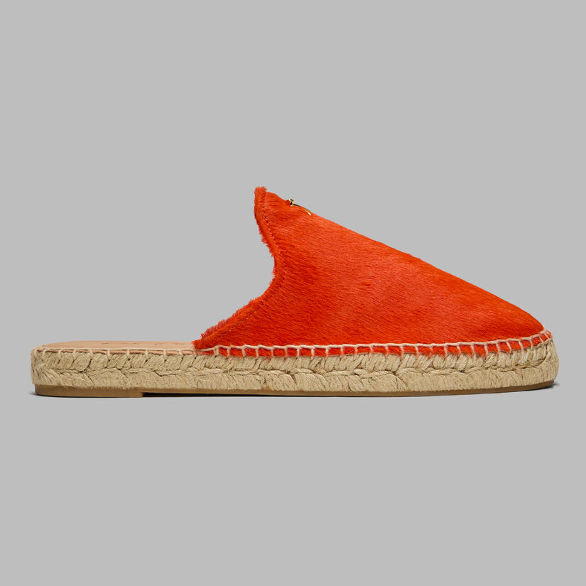 WOMEN'S METAL TEES PONY HAIR ESPADRILLE image number 3