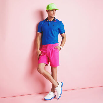 SKULL & T'S 3D BANDED SLEEVE TECH JERSEY POLO
