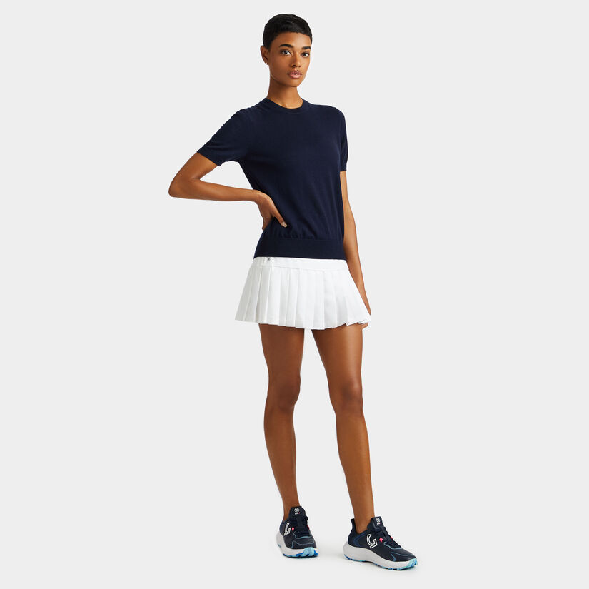 MERINO WOOL EASY CARE SHORT SLEEVE SWEATER image number 3