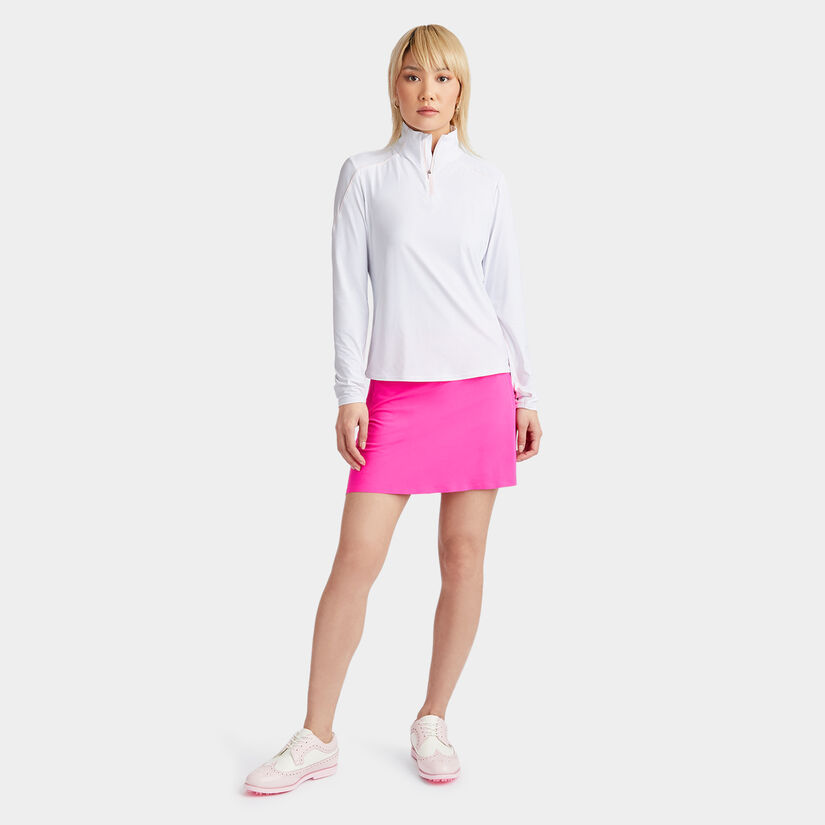 SUN SHIELD SILKY TECH NYLON QUARTER ZIP LAYER image number 4