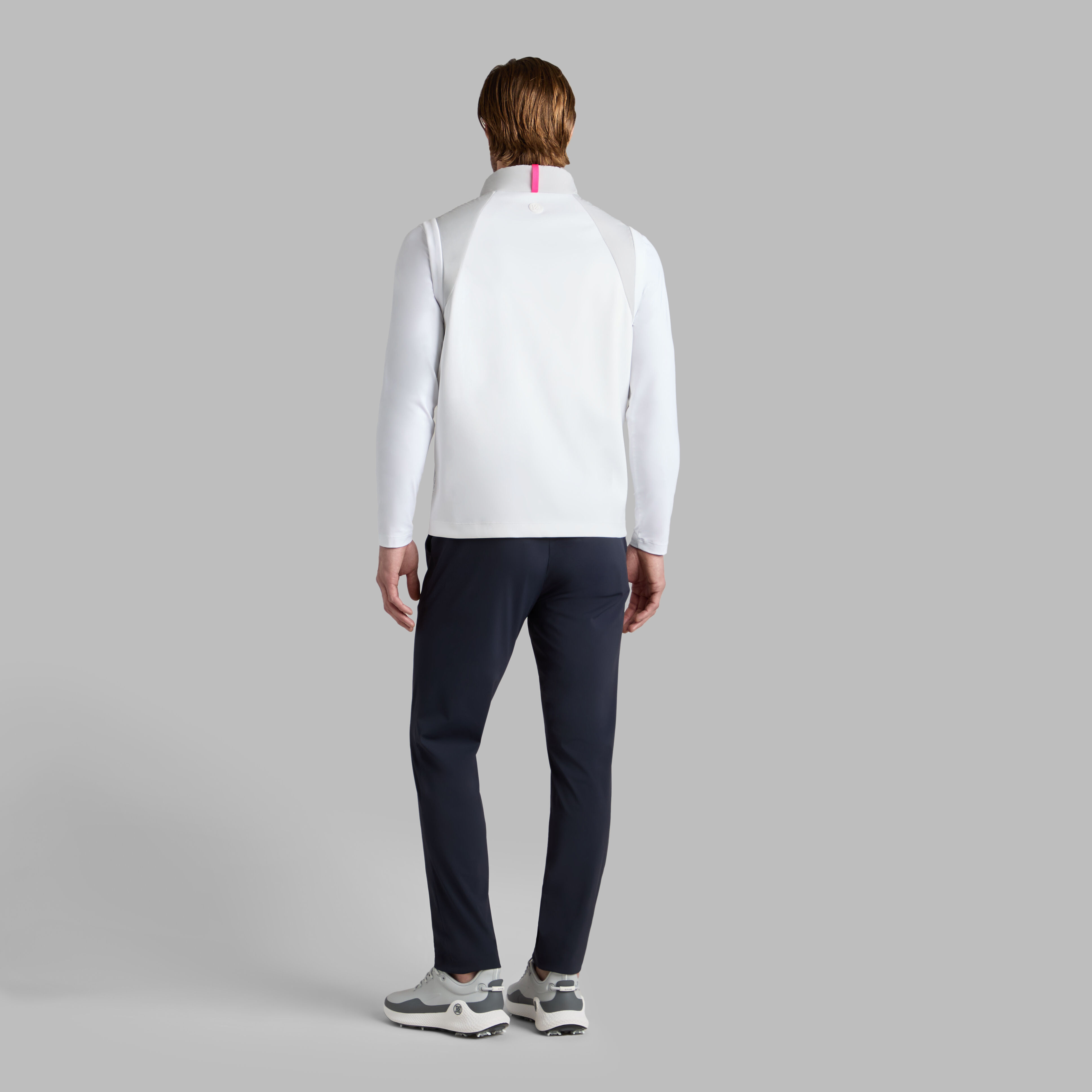 MEN’S HYBRID DOWN VEST BRIEFING L ホワイト BRIEFING ダウンベスト ベスト 「BRIEFING GOLF／ブリーフィング