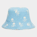 REVERSIBLE INTARSIA SKULL & TEES WOVEN BUCKET HAT image number 5