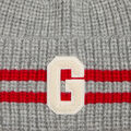 STRIPED IT LETTER G WOOL CASHMERE BEANIE image number 3