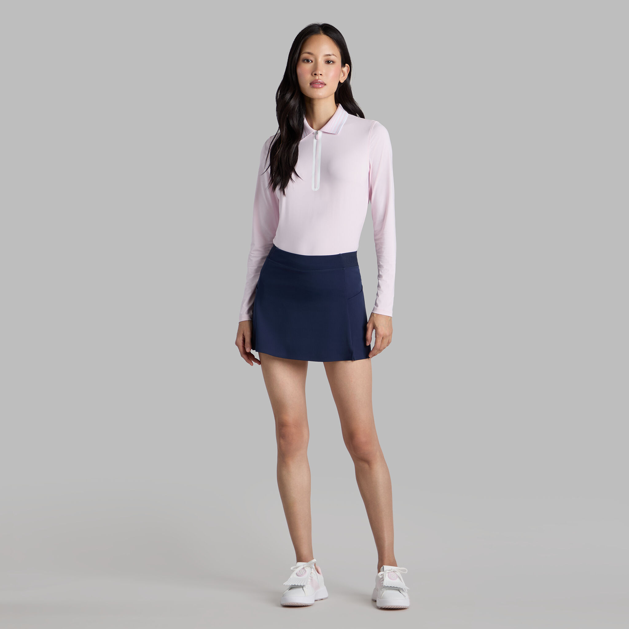 HALF ZIP COLLARLESS POLO | TFW49（ティーエフダブリュー