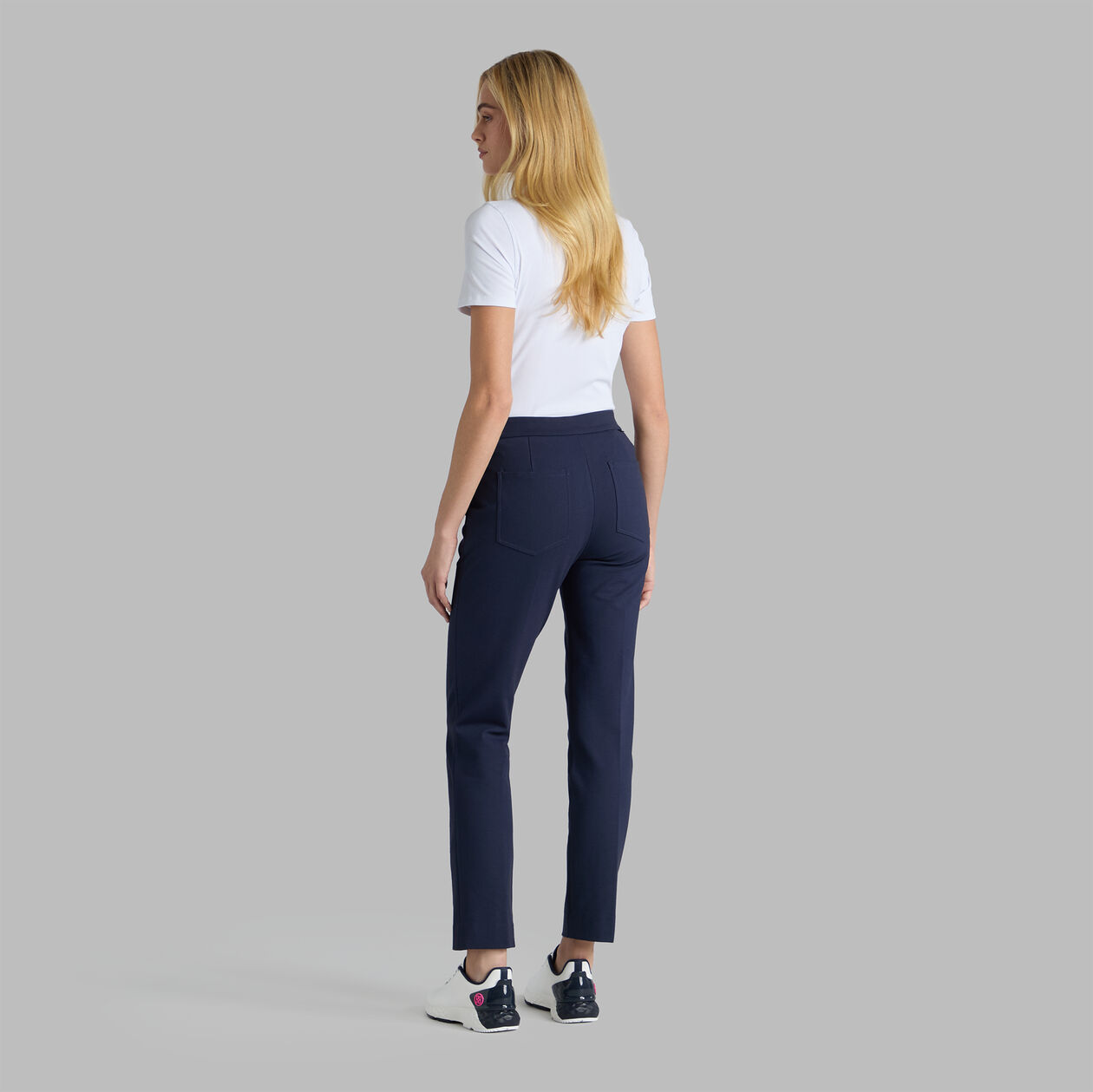 DOUBLE KNIT STRETCH CIGARETTE LEG TROUSER