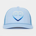 STRIPED HEART G'S INTERLOCK KNIT TRUCKER HAT image number 2