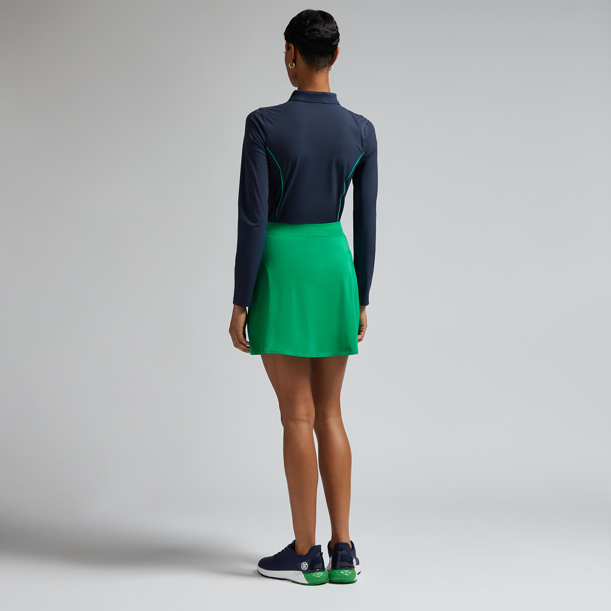 LIGHTWEIGHT WARP KNIT QUARTER ZIP LONG SLEEVE POLO | WOMEN'S POLO SHIRTS |  G/FORE