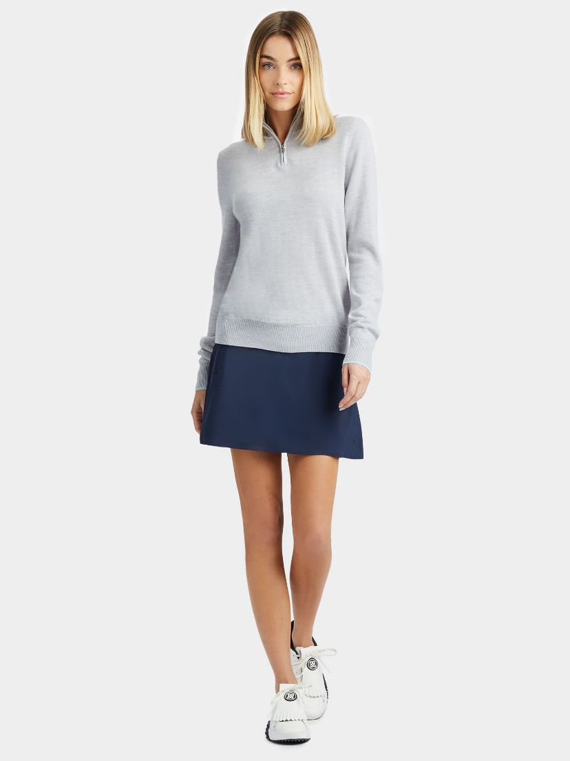 Silky Tech Nylon A-Line&nbsp;Skort in Twilight