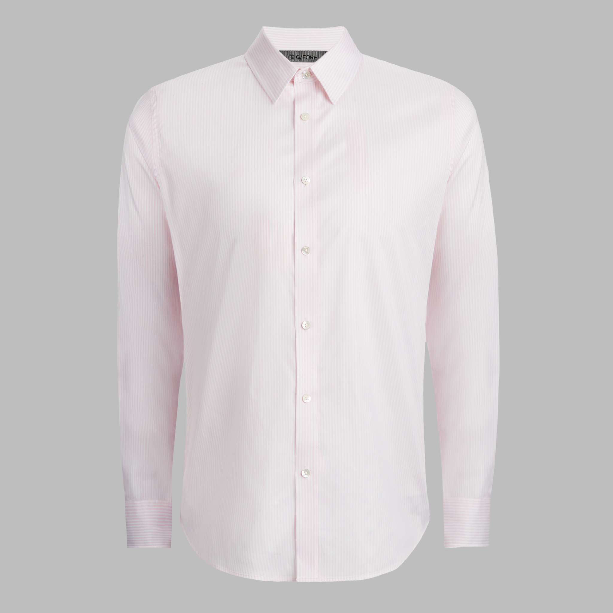 SPREAD COLLAR STRIPED STRETCH DRESS SHIRT | MEN'S TOPS | G/FORE