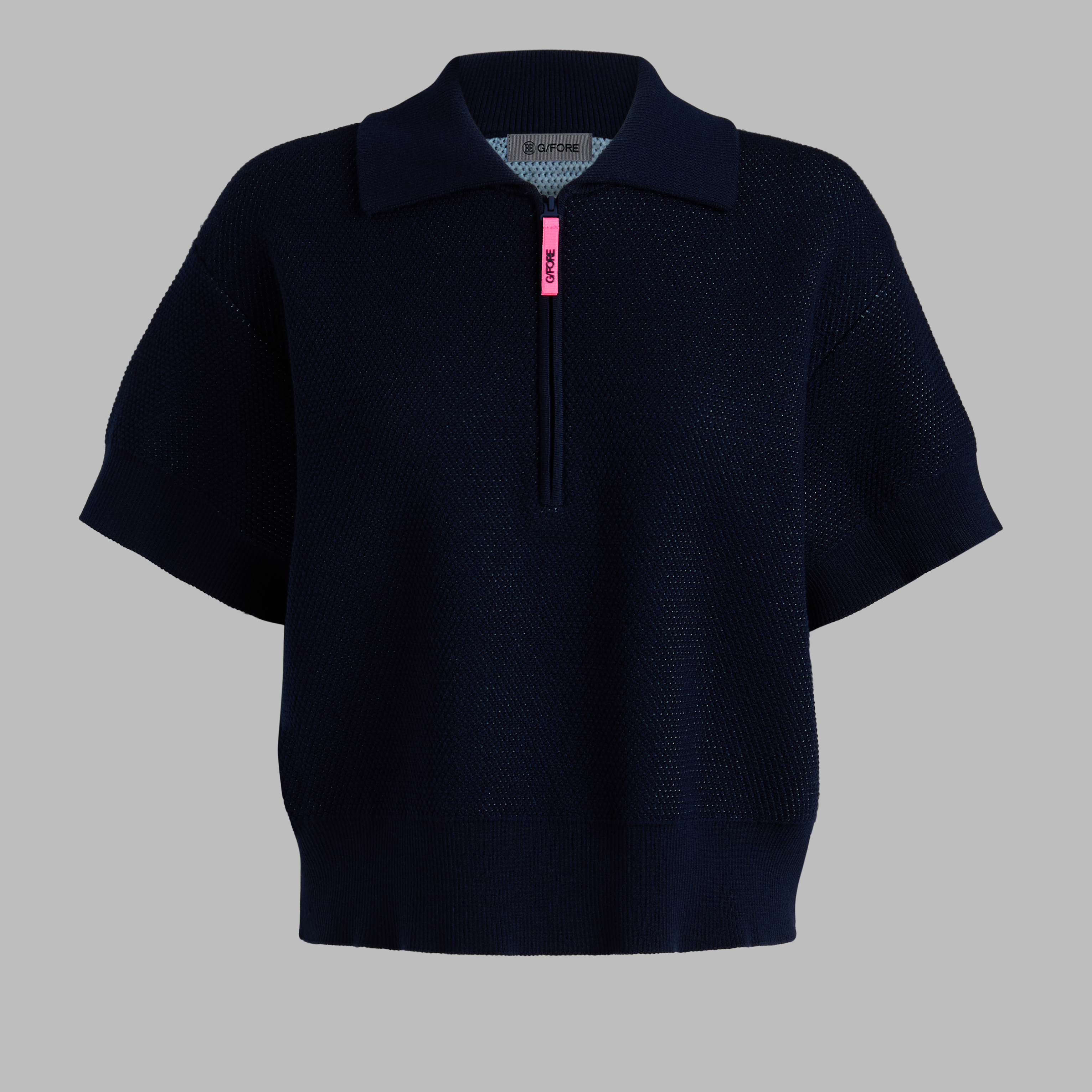 1/4 ZIP SHORT SLEEVE SWEATER POLO | WOMEN'S TOPS | G/FORE