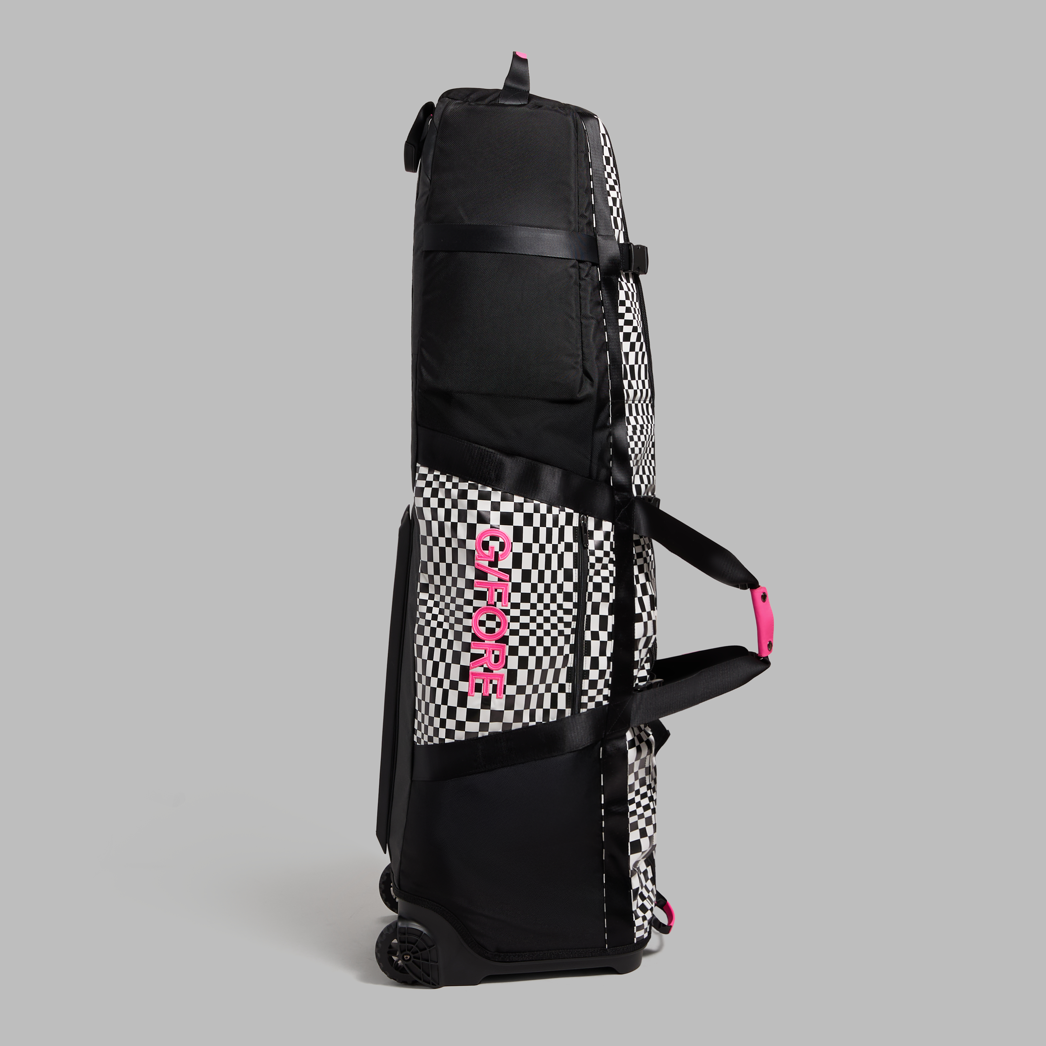 DISTORTED CHECK GOLF BAG TRAVEL CASE | ACCESSORIES FOR MEN AND
