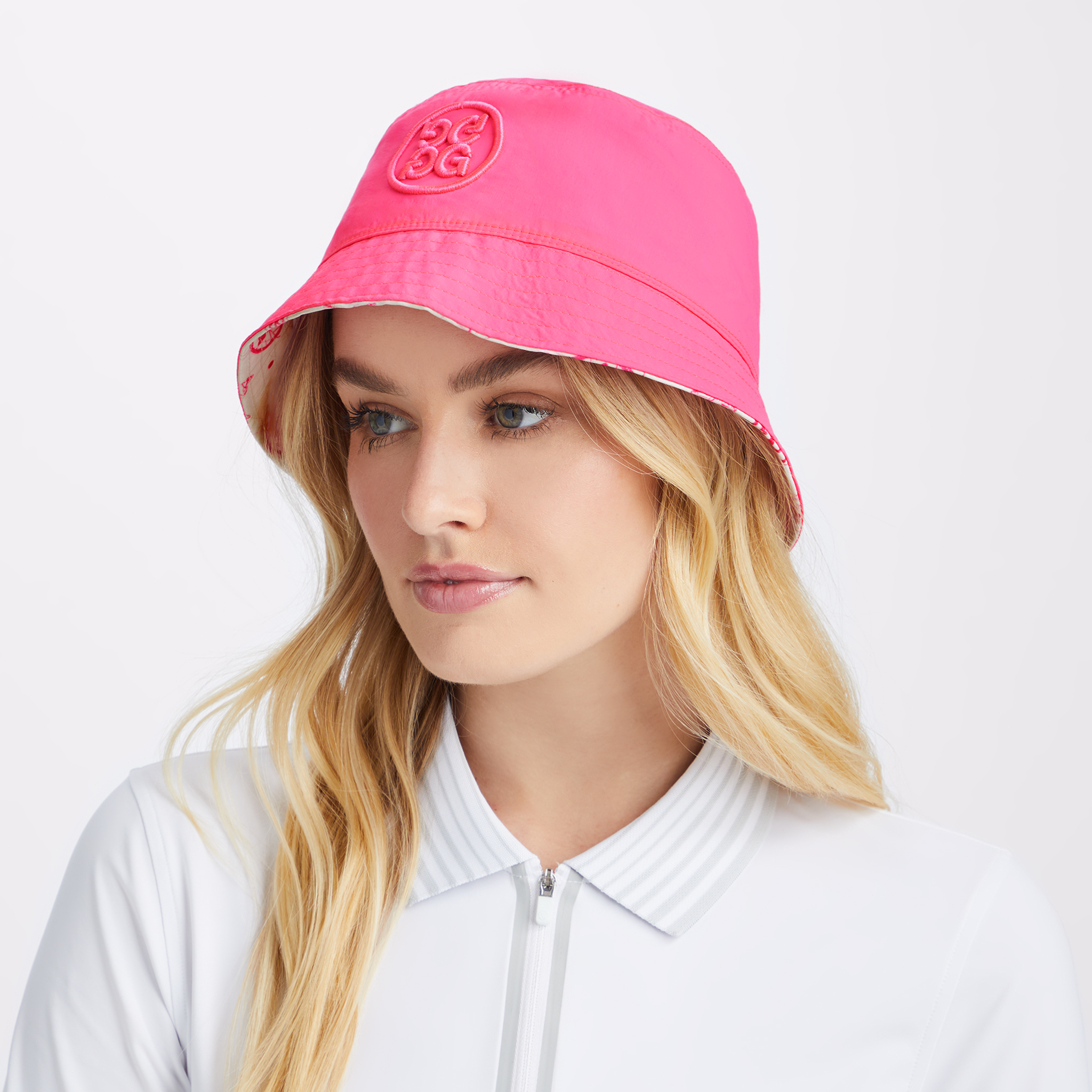 SKETCH NYLON TAFFETA REVERSIBLE BUCKET HAT – G/FORE