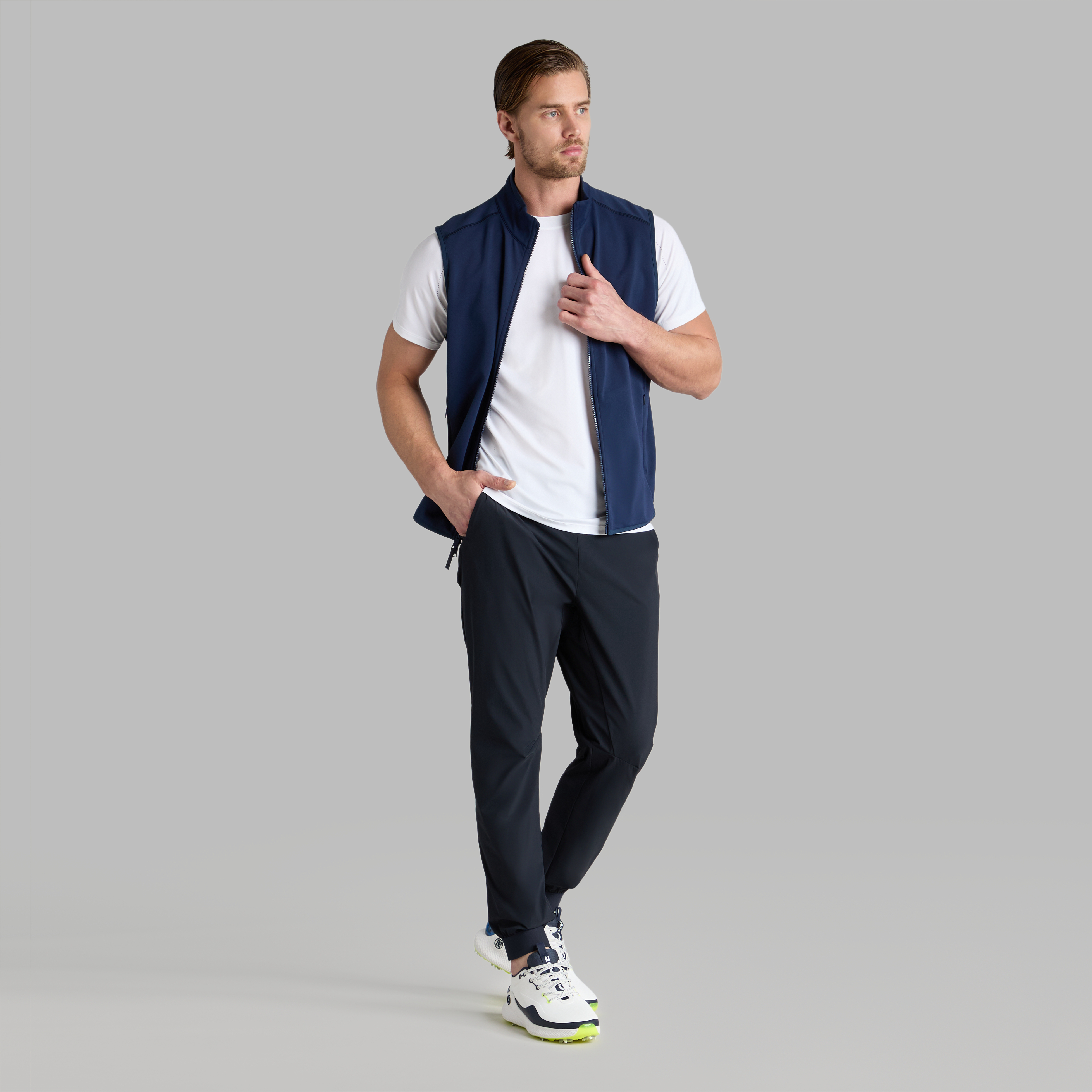 DOUBLE KNIT VEST | MEN'S JACKETS AND VESTS | G/FORE