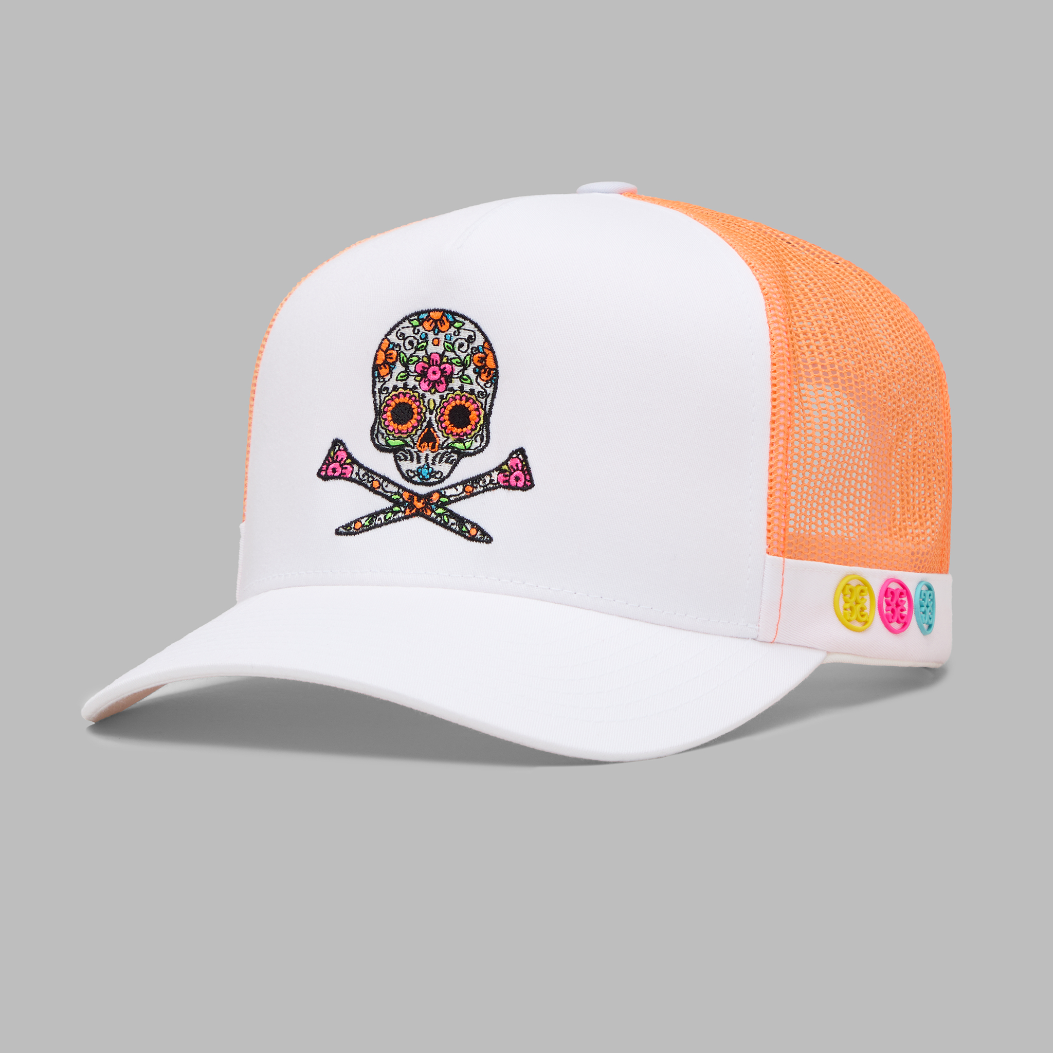 SUGAR SKULL & TEES COTTON TWILL TRUCKER HAT |MEN'S HATS | G/FORE