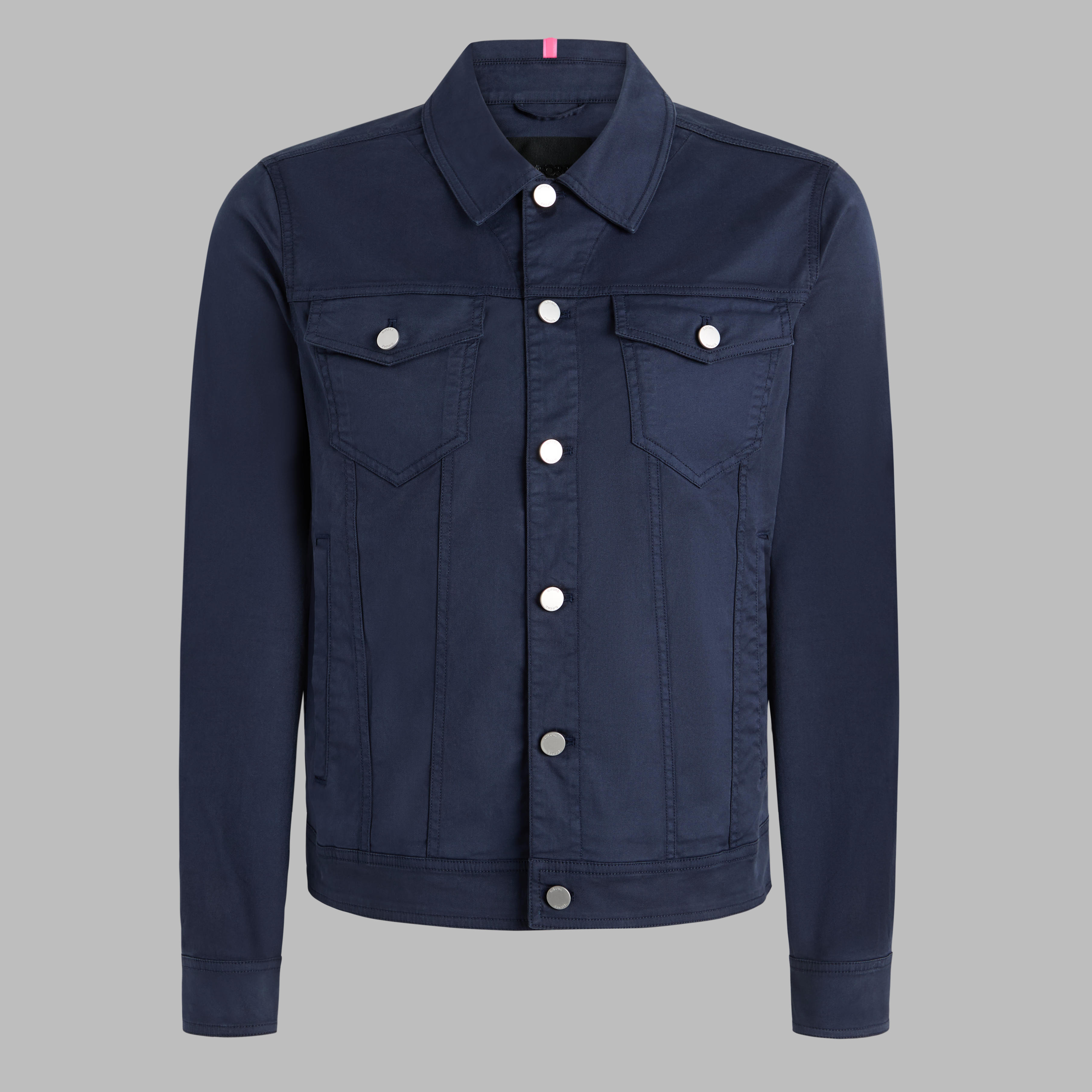STRETCH COTTON GABARDINE TRUCKER JACKET | MEN'S JACKETS & VESTS