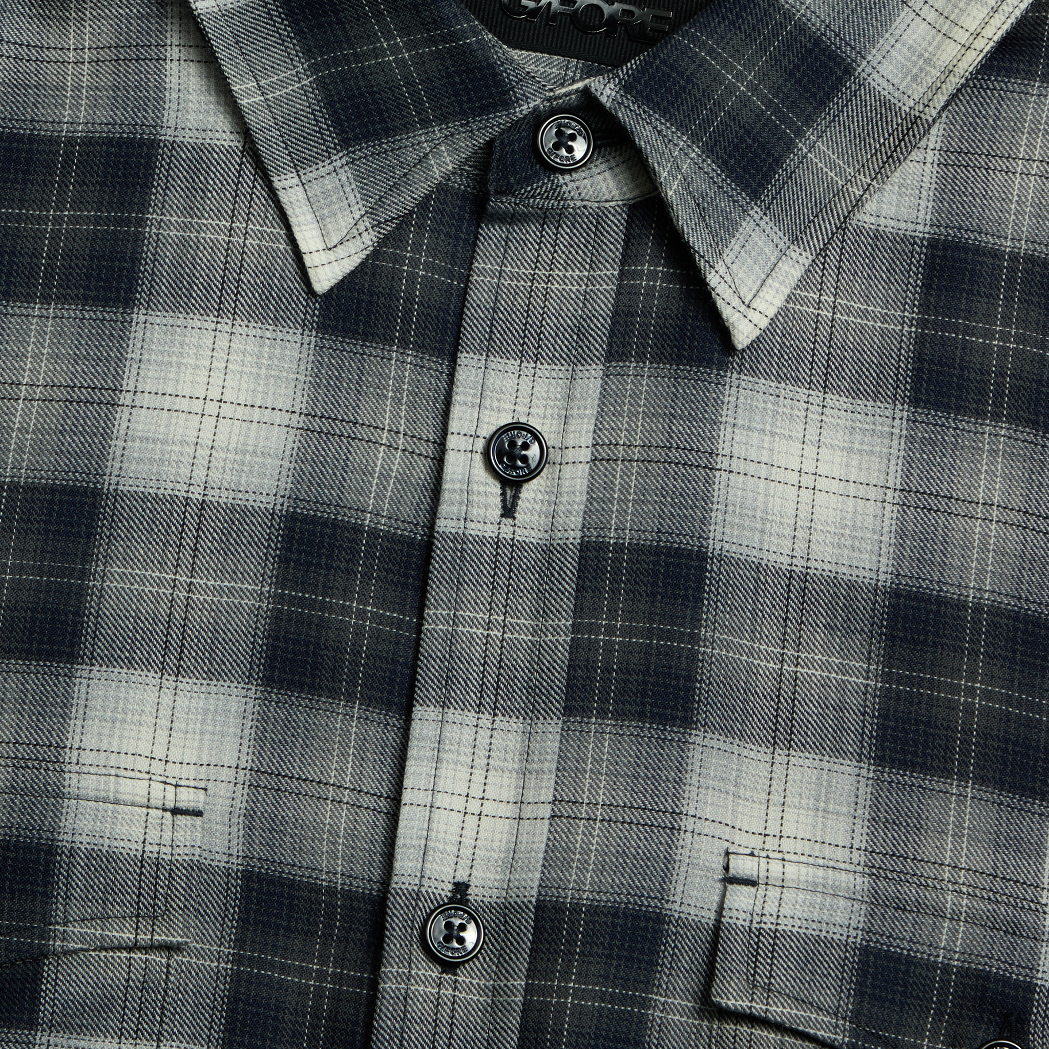 【Paragraph】23SS★ Paragraph Double Felt Garment T No.040 WOOL SHADOW PLAID SHIRT | MEN'S TOPS |G/FORE