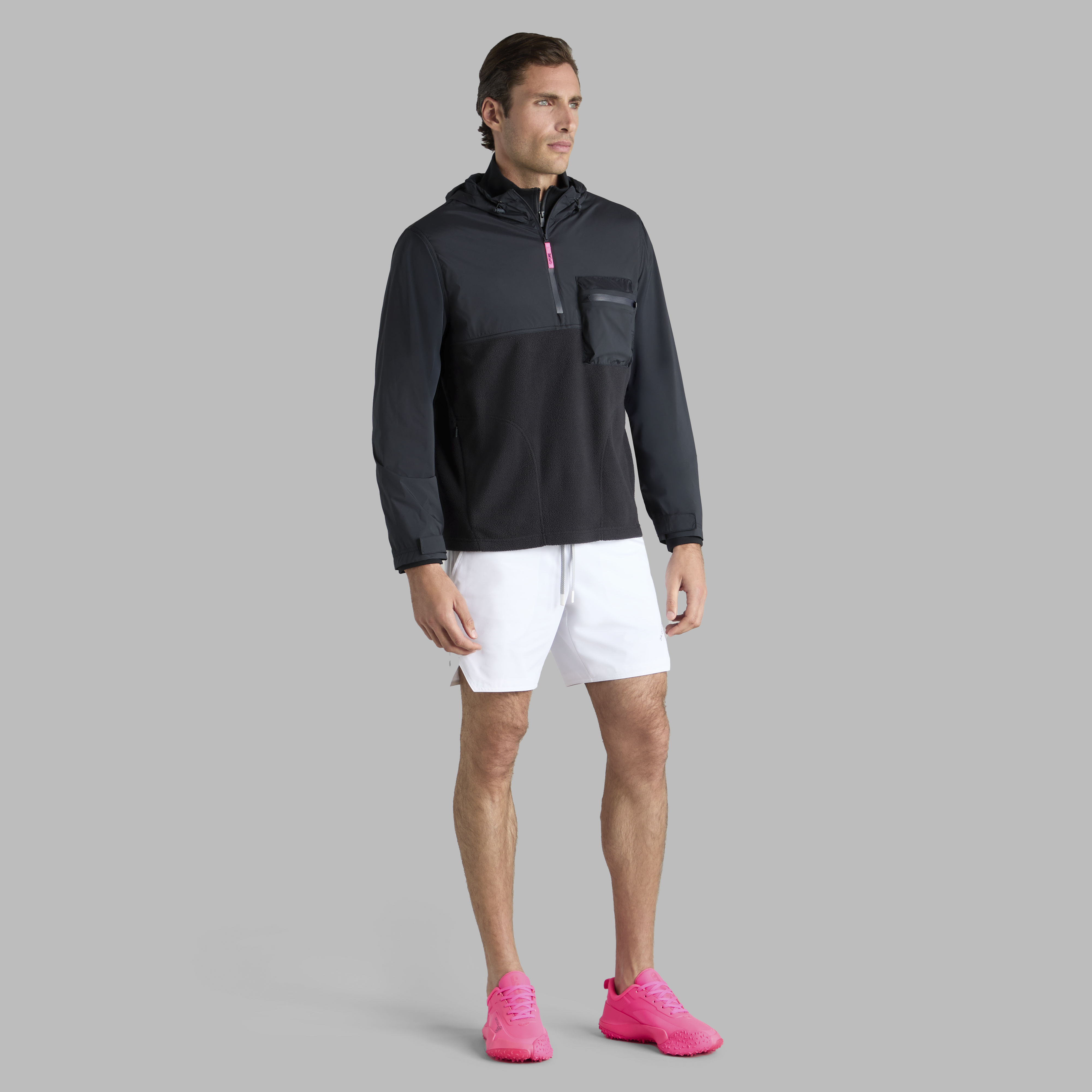 【G/FORE】25AW新作 STRETCH TECH SHERPA HOODIE ベルクロカフス STRETCH TECH SHERPA HOODIE | MEN'S PULLOVERS & QUARTER-ZIPS