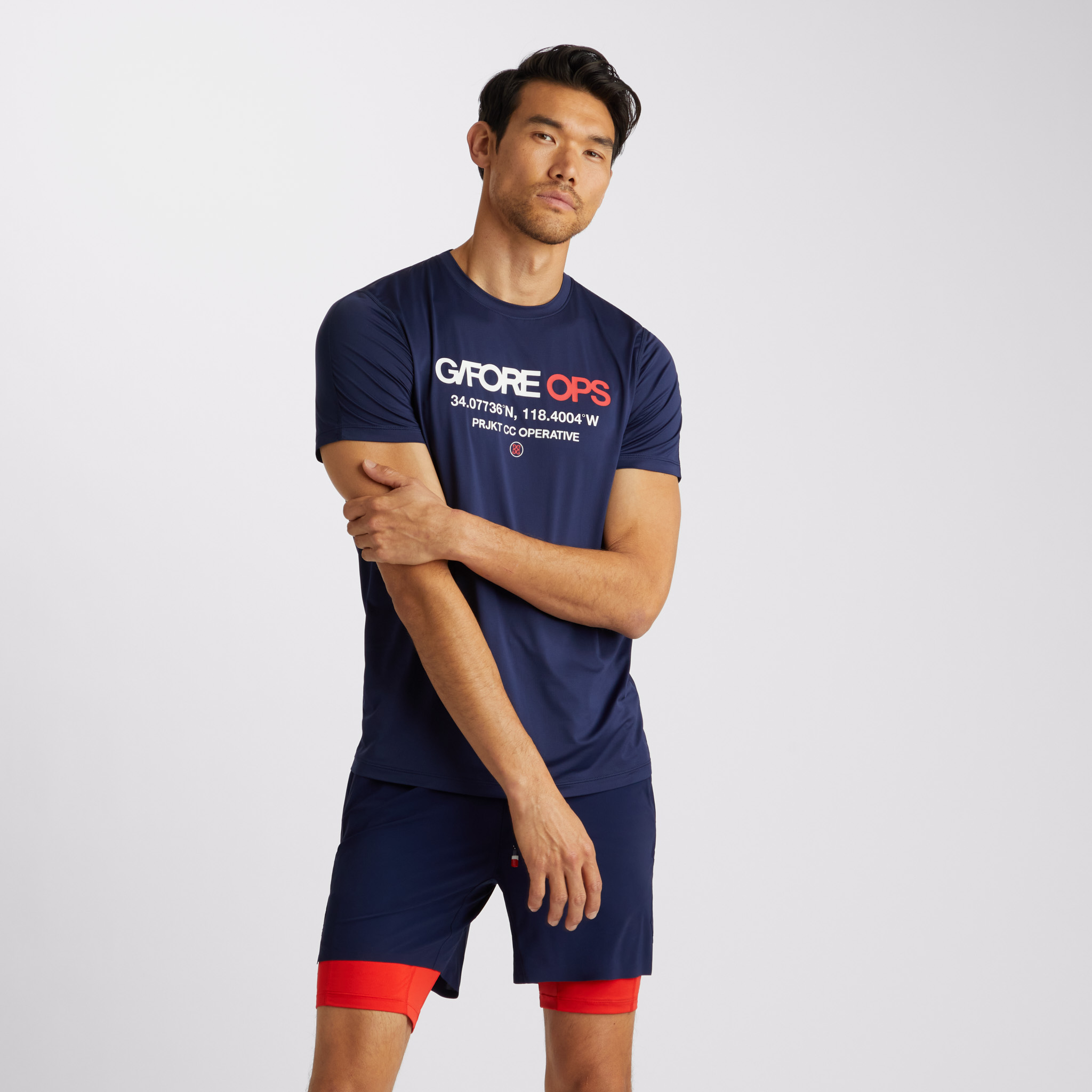 G/FORE OPS MESH SLIM FIT TEE - G/FORE