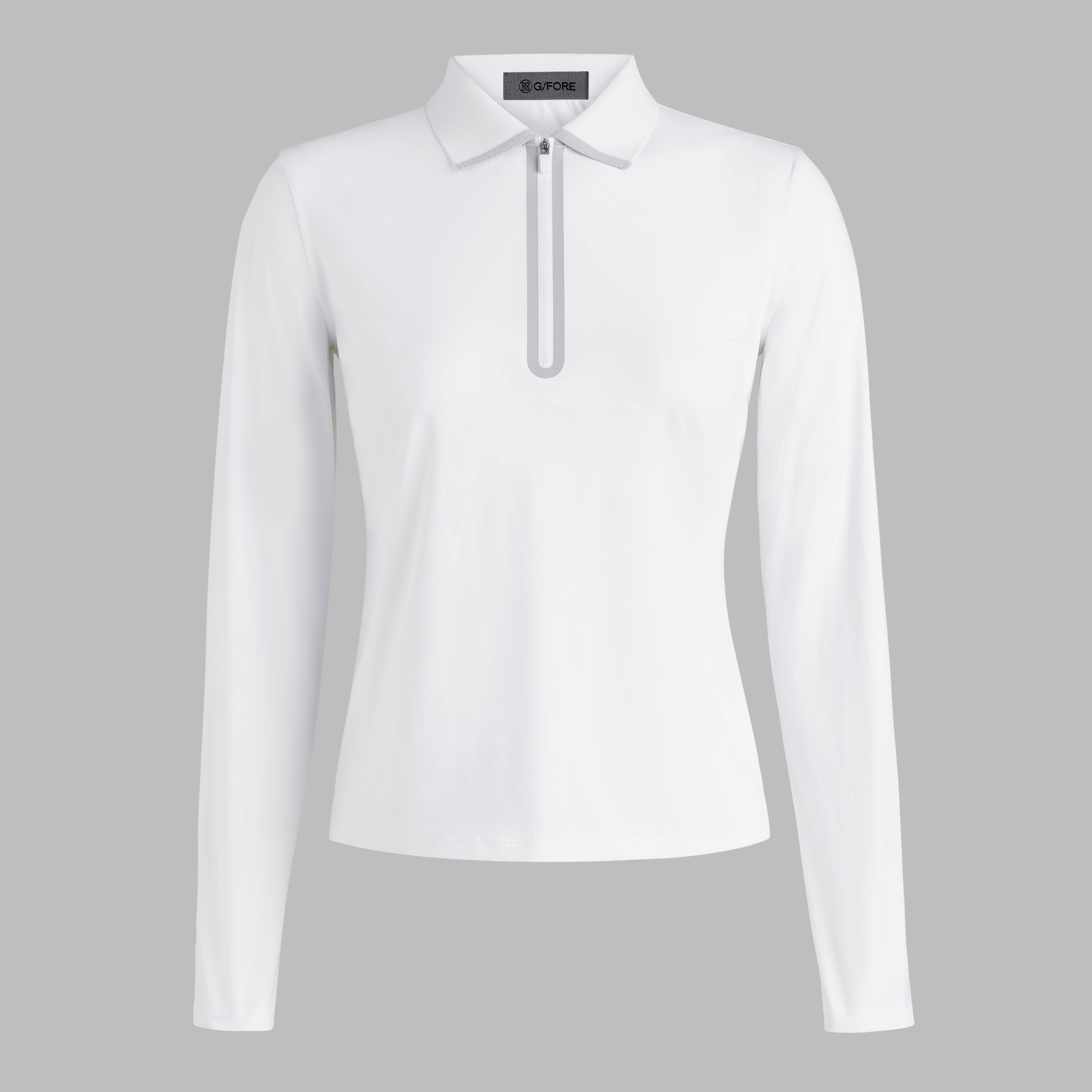 SILKY TECH NYLON LONG SLEEVE 1/4 ZIP POLO | WOMEN'S POLO SHIRTS