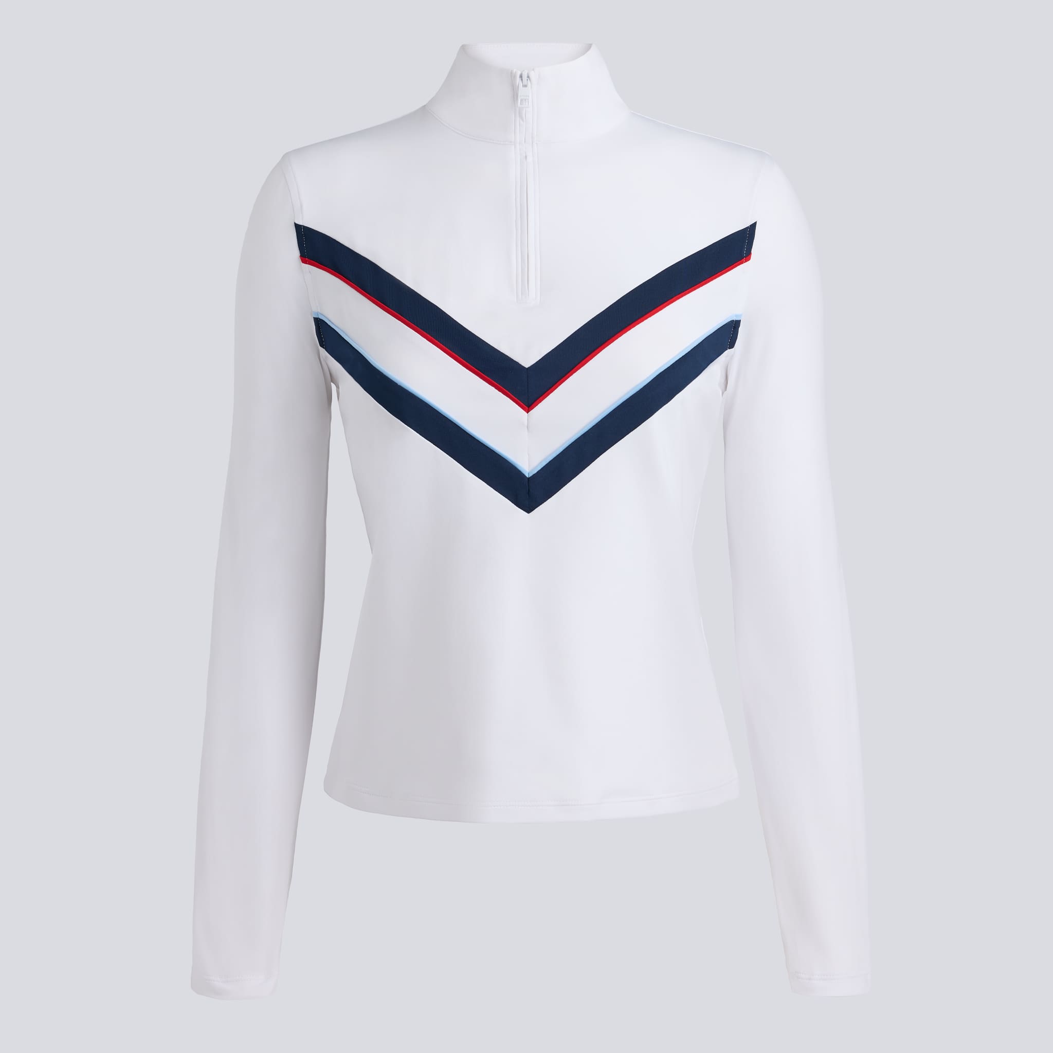 CHEVRON TECH JERSEY 1/4 ZIP PULLOVER | WOMEN'S PULLOVERS & QUARTER